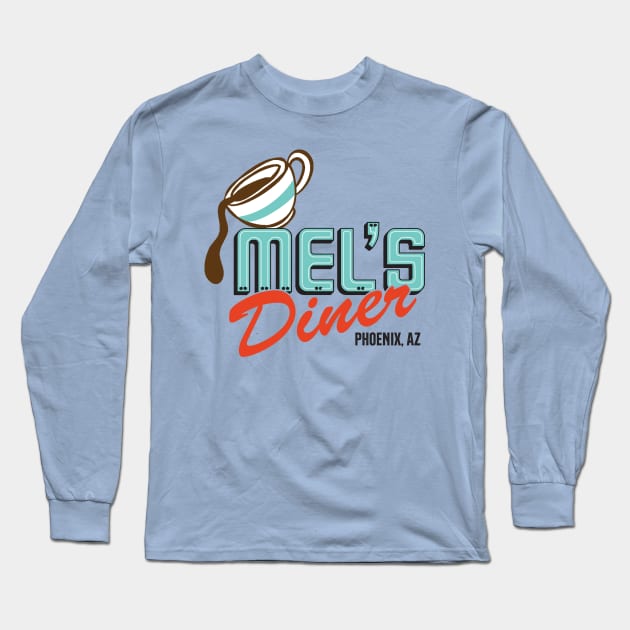 Mel's Diner Long Sleeve T-Shirt by MindsparkCreative